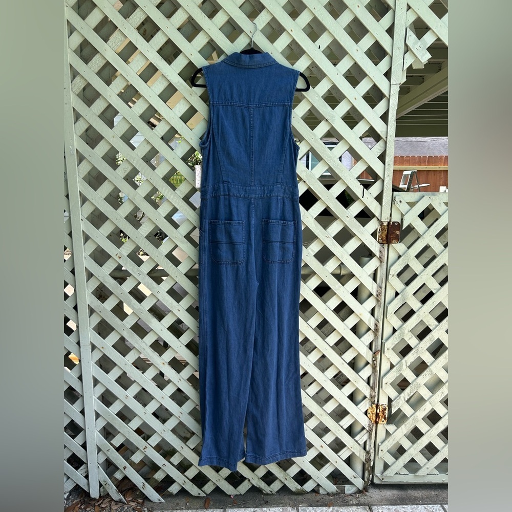 Free People Wind & More Retro Denim Jumpsuit - Picture 4 of 4